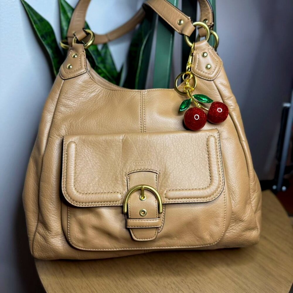 Coach Campbell 2013 tan leather shoulder bag